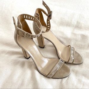 (Sale) Tamara Mellon Beige Ankle Strap Sandals